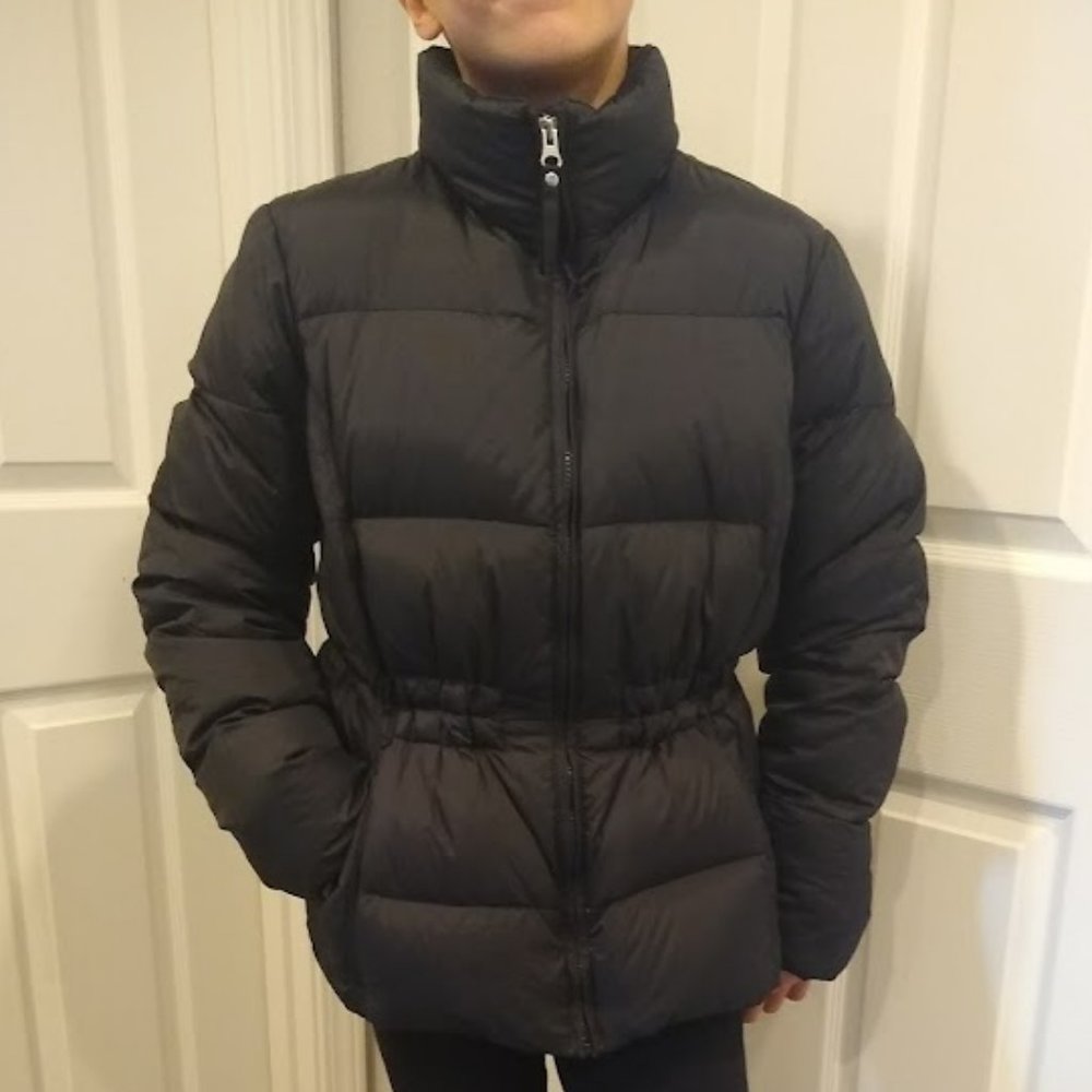 Lands End Down Coat Black Medium